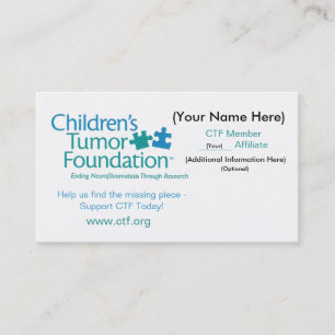 CTF Business Card - Customise It! - Customised