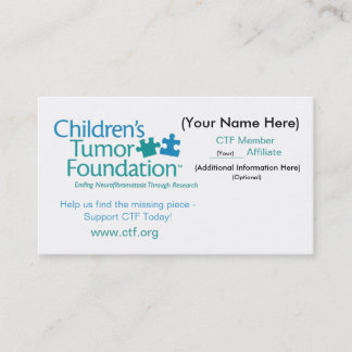 CTF Business Card - Customise It! - Customised