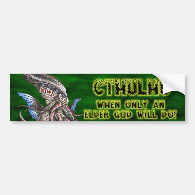Cthulhu Bumper Sticker (Front)