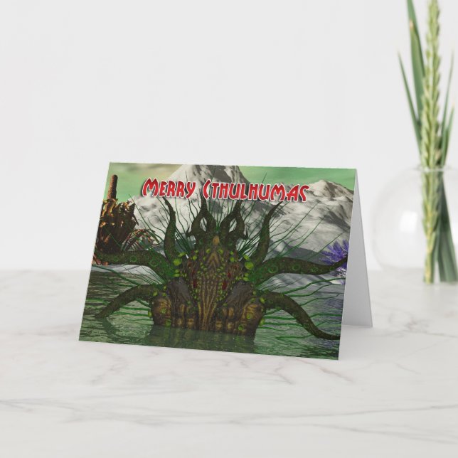 Cthulhu Christmas Card - Cthulhu (Front)