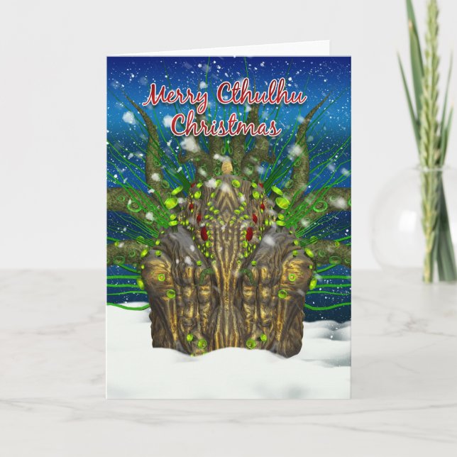 Cthulhu Christmas Card - Cthulhu (Front)