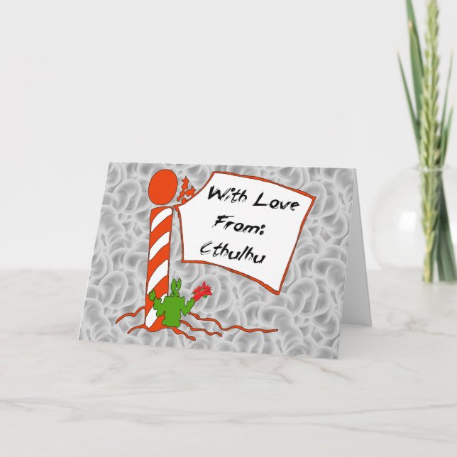 Cthulhu Christmas Holiday Card (Front)