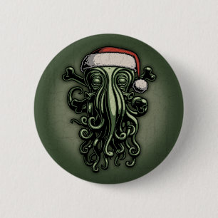 Cthulhu Claus 6 Cm Round Badge