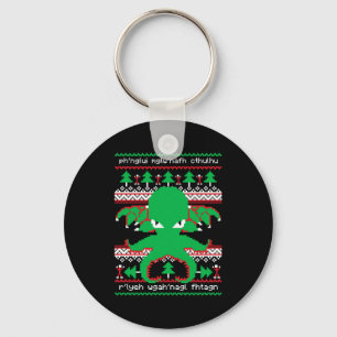 Cthulhu Cultist Christmas Cthulhu Ugly Christmas S Key Ring