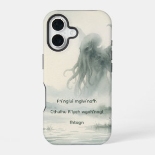 Cthulhu Dreamy Watercolor Lovecraft iPhone 16 Case