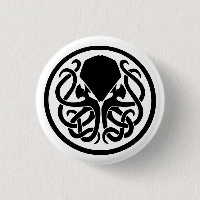 Cthulhu Emblem 3 Cm Round Badge (Front)