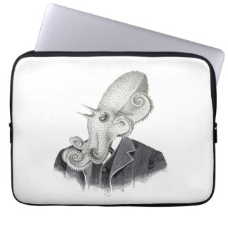 Cthulhu Gentleman Vintage Illustration Laptop Case