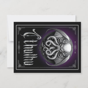 Cthulhu Halloween horror monster Postcard