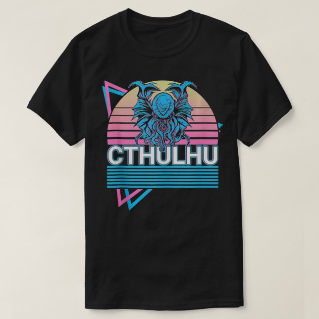 Cthulhu Horror Necronomicon Monster Lovecraftian R T-Shirt (Design Front)