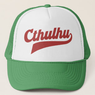Cthulhu League Script – Vintage Eldritch Lettering Trucker Hat