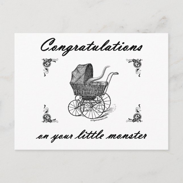 Cthulhu little monster postcard (Front)