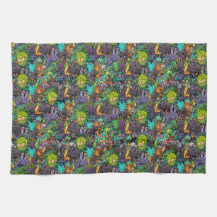 Cthulhu Lovecraft Mythos Chibi Bestiary Tea Towel