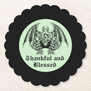Cthulhu Lovecraft Paper Coaster