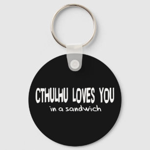Cthulhu Loves You Key Ring