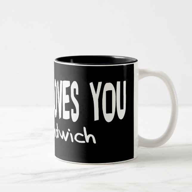 Cthulhu Loves You Two-Tone Coffee Mug (Right)
