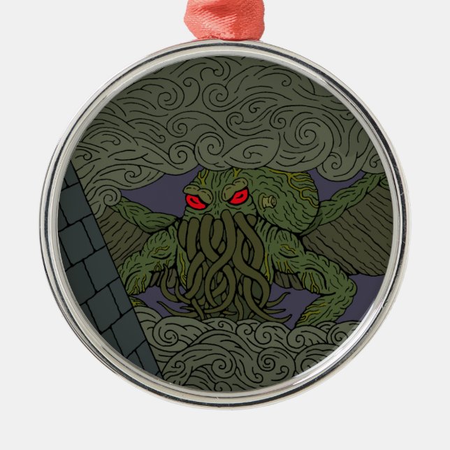 Cthulhu Metal Tree Decoration (Front)