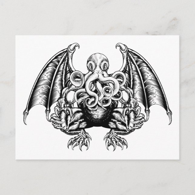 Cthulhu Monster Postcard (Front)
