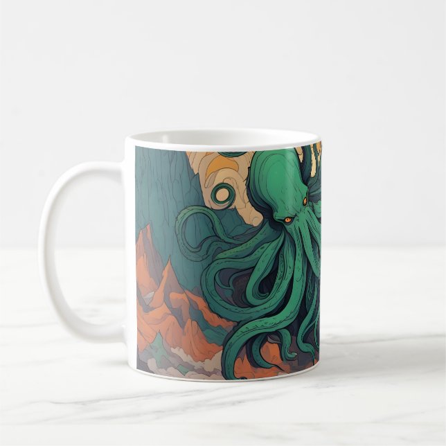 Cthulhu Mystical Symbolism Coffee Mug (Left)