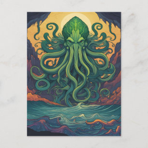 Cthulhu Mystical Symbolism Postcard