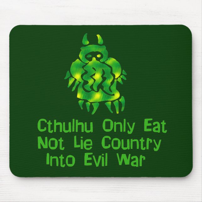 Cthulhu Only Eats Mouse Pad (Front)
