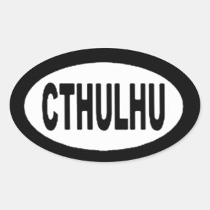 Cthulhu Oval Sticker