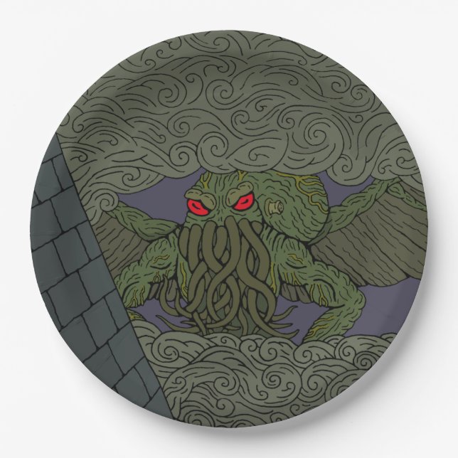 Cthulhu Paper Plate (Front)