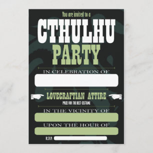 Cthulhu Party Invitations