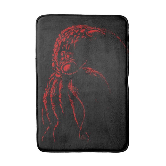 Cthulhu sketch medium bathmat (Front Vertical)