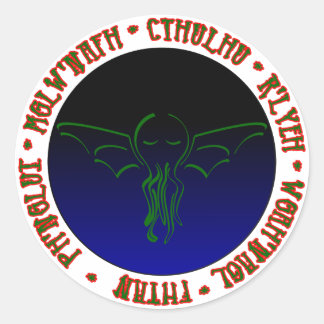 Cthulhu Sleeps - Round Sticker