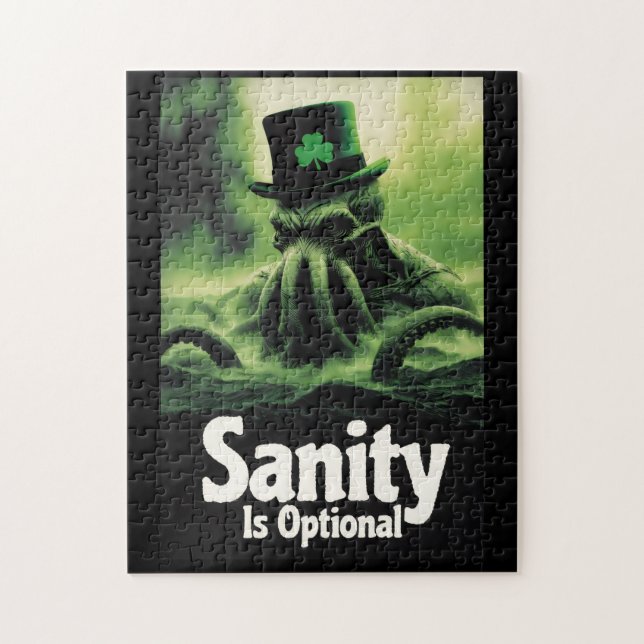Cthulhu St Patrick's Day Irish Mythos Puzzle (Vertical)