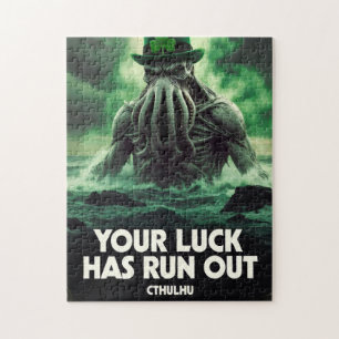 Cthulhu St Patrick's Day Your Luck Has Run Out Jigsaw Puzzle