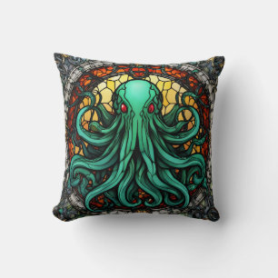Cthulhu Stained Glass Cushion