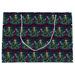 Cthulhu Yuletide Reign Horror Christmas Large Gift Bag