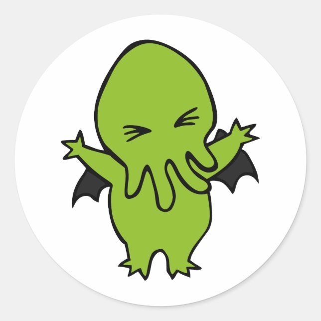 Cthulie Classic Round Sticker (Front)