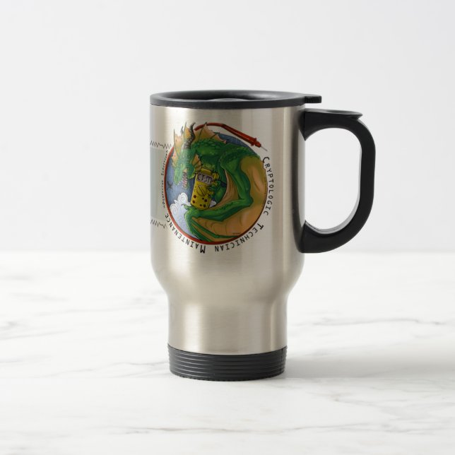 CTM "Coin" Design Travel Mug (L. Hand) (Right)
