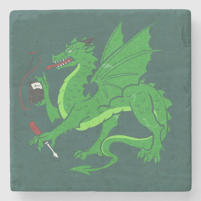 CTM "Mediaeval" Design Stone Coaster (Front)