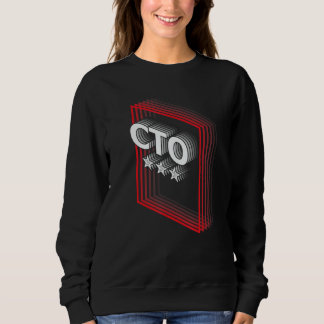 CTO Job Title Appreciation Retro Sweatshirt