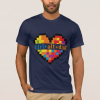 ctrl + alt + dad Geek Dad T-Shirt