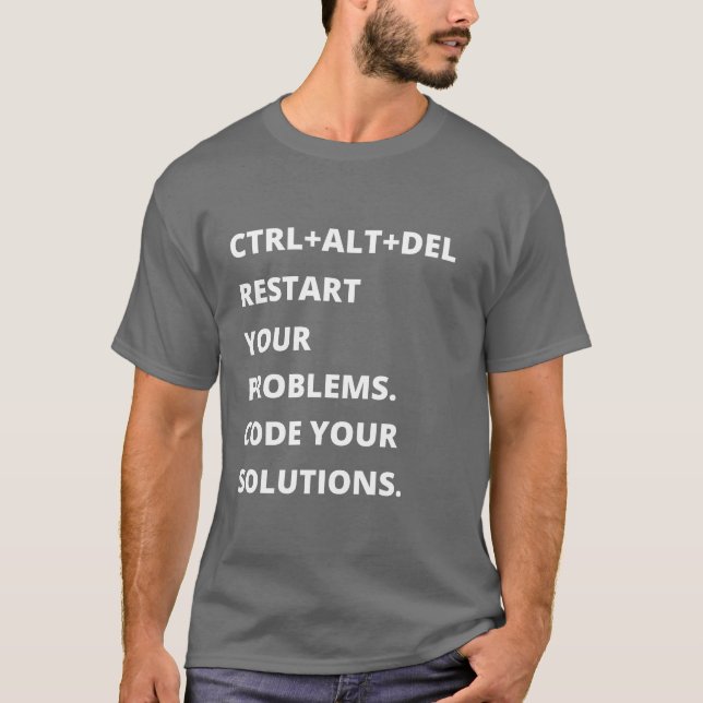 CTRL+ALT+DEL T-Shirt (Front)