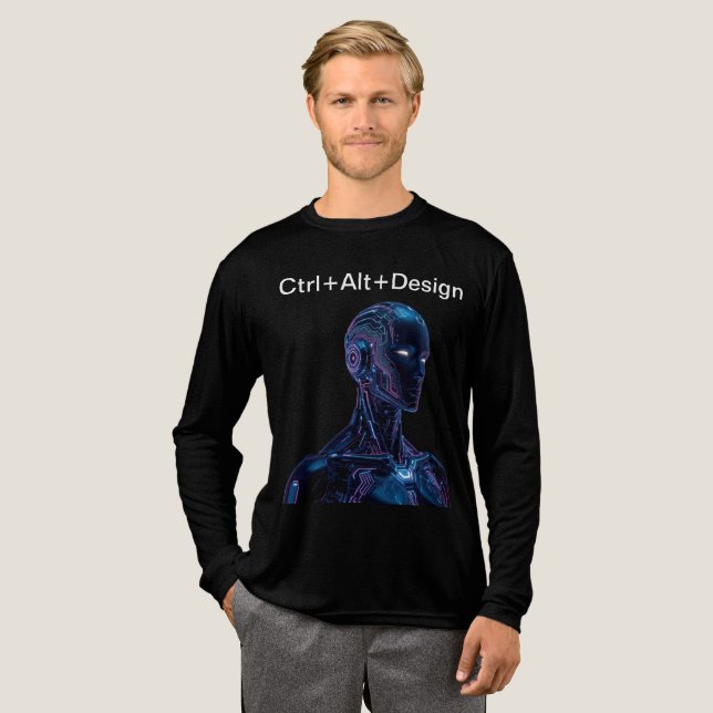 Ctrl+Alt+Design Tri-Blend Shirt (Full Front)