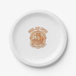 Ctrl Alt Meow Cat Gamer Tech Vintage Vector Art Sh Paper Plate