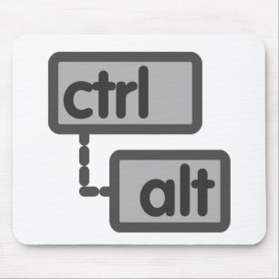 CTRL and ALT Button Mouse Pad