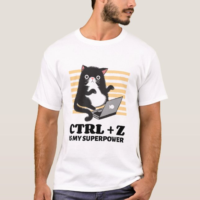 Ctrl + Z is My Superpower 3D Model T-Shirt (Front)
