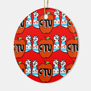 CTU/Every Chicago Public School Is My School Ceramic Tree Decoration
