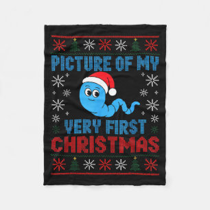 Cture Of My Very First Christmas Joke Funny Xmas H Fleece Blanket