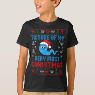 Cture Of My Very First Christmas Joke Funny Xmas H T-Shirt