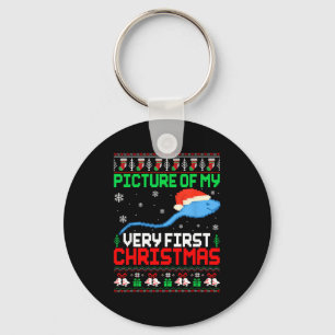 Cture Of My Very First Christmas Joke Ugly Xmas Sw Key Ring