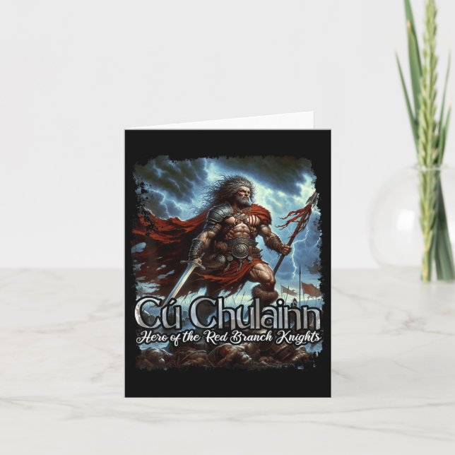 Cu Chulainn Celtic Irish Mythology War God  Card (Front)