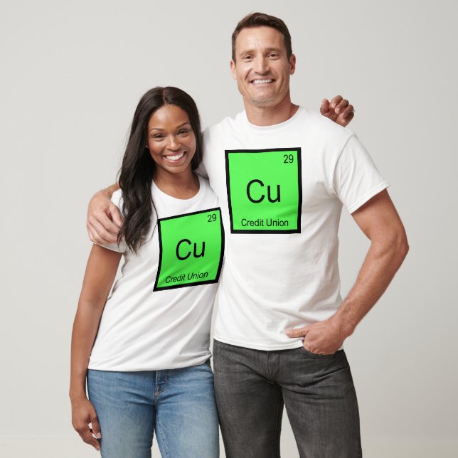 Cu - Credit Union Funny Chemistry Element Symbol T T-Shirt (Unisex)