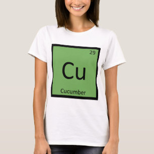 Cu - Cucumber Vegetable Chemistry Periodic Table T-Shirt